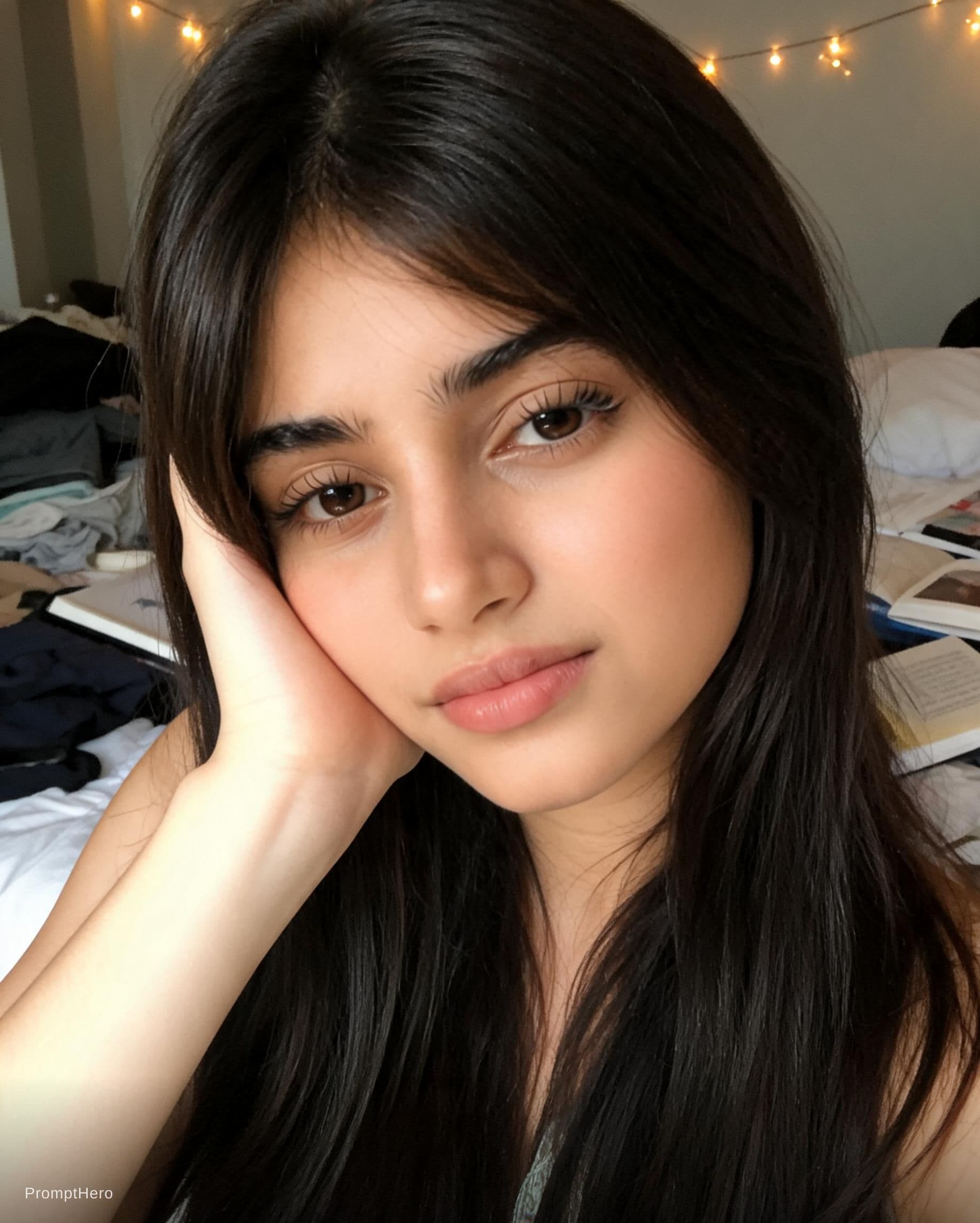 AI generated: An extremely mediocre iPhone front camera selfie, with no clear subject or proper framing — chaotic,...