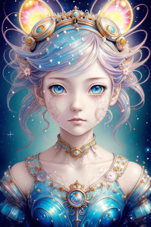 AI generated: Manga Princess, ultra hd detailed painting, digital art, Jean-Baptiste Monge style, bright, beautifu...
