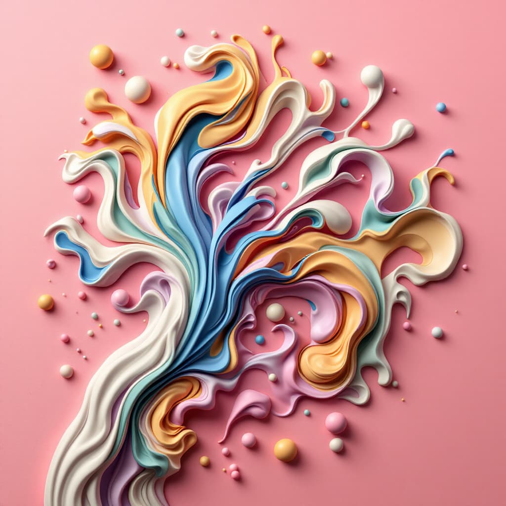 AI generated: Create 3D Fluid Art 