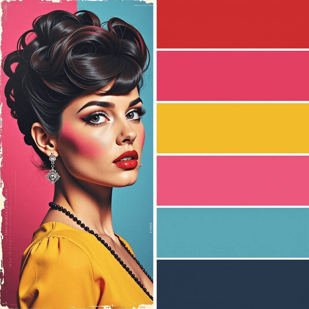 AI generated: Color Theme: Vivid 1960s Pop Art Palette:âââ