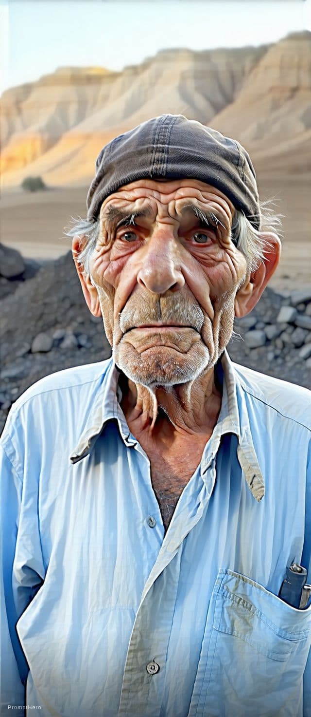 AI generated: a portrait of an old coal miner in 19th century, beautiful painting with highly detailed face by gre...