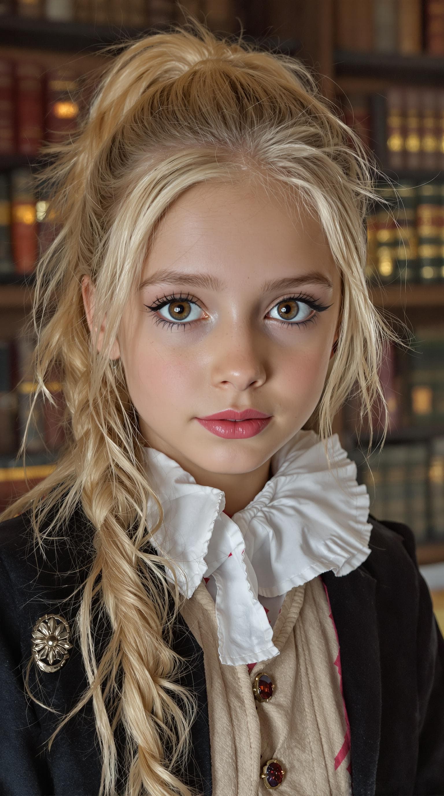 AI generated: a professional photo of a exceptionally of the most beautiful (British girl) girl in Britain, (age 9...