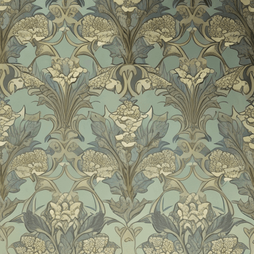 AI generated: **Victorian wallpaper William Morris, --s 4000 --ar 9:16 --s 2000