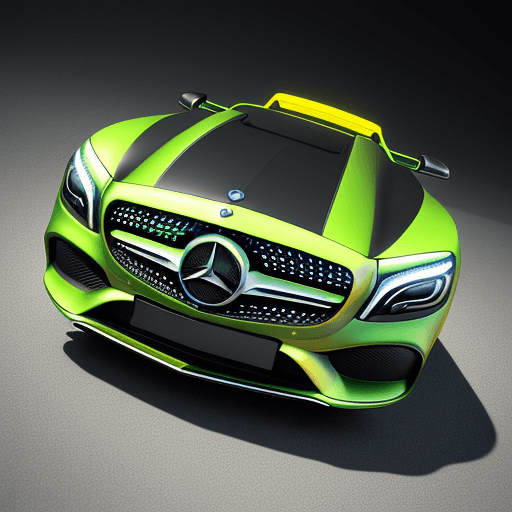AI generated: logo icon, 3d, modern & mercedes benz hibrid,Greenish yellow adventure, graphic design, realistc, Hi...