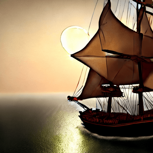 AI generated: leonardo da vinci working on a flying machine, 
Photo of a ultra realistic sailing ship, dramatic li...