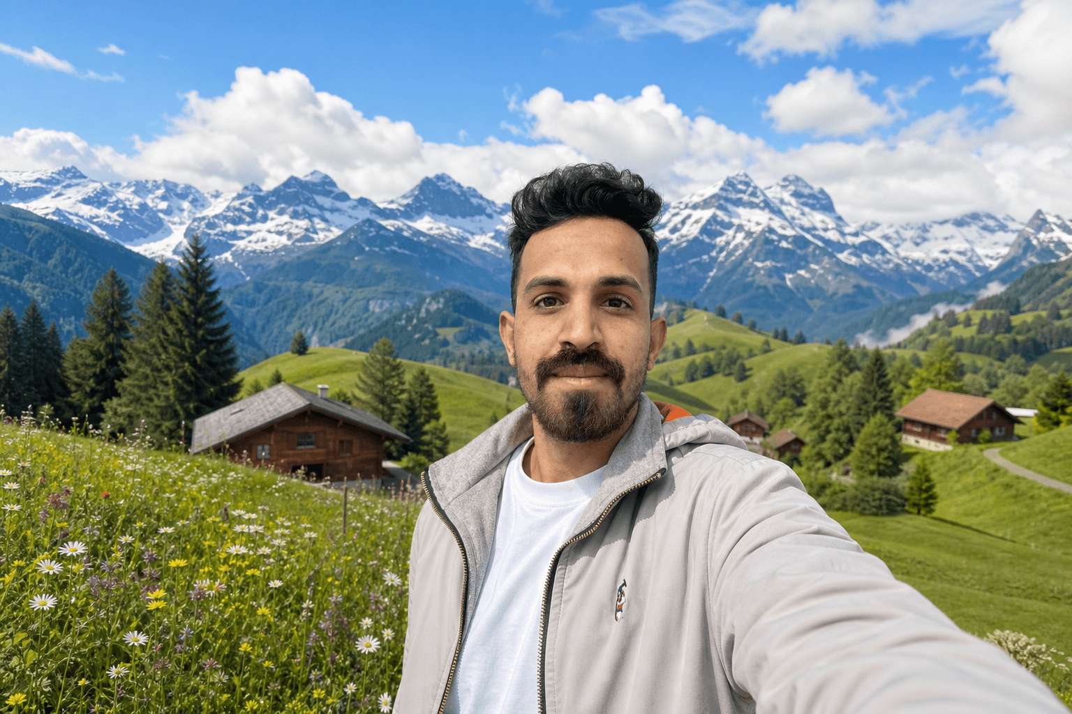 AI generated: Use the two reference photos to preserve the exact same person with maximum identity consistency. Ke...
