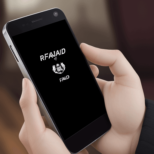AI generated:  a mobile phone where you can see the legend rafadf.com inside