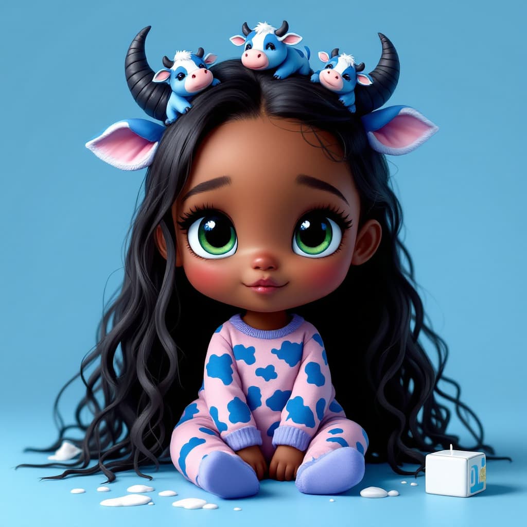 AI generated: best quality,Tgrey blue theme,outline,
(chibi:1.2),(absurdly long hair,gradient hair:1.2), mini blue...