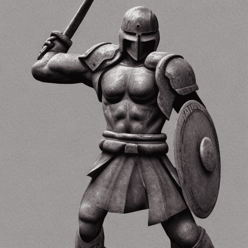 AI generated: spartan warrior, realistic, no face, dark background, fighting poses --ar 2:3