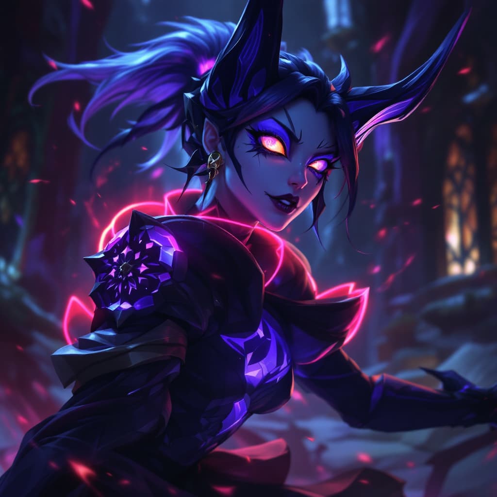 AI generated: arcane art style, league of legends, elise without the mask from welcome to nexus cinematic 2025