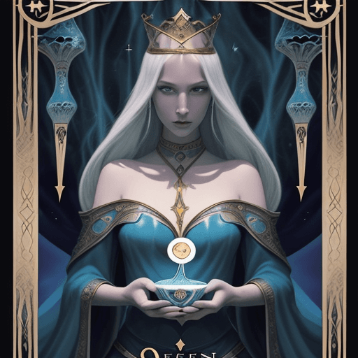 AI generated: 
can you generate me some artwork to use for a digital tarot card series, without any text  or name ...