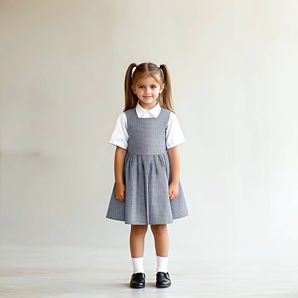 AI generated: GIRL IN SCHOOL DRESS