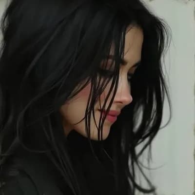 AI generated video: The woman from the reference image slowly opens her eyes in extreme slow motion. Her expression tran...
