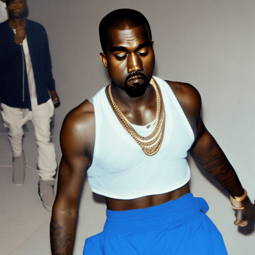 AI generated: Kanye West in Blue Archive
