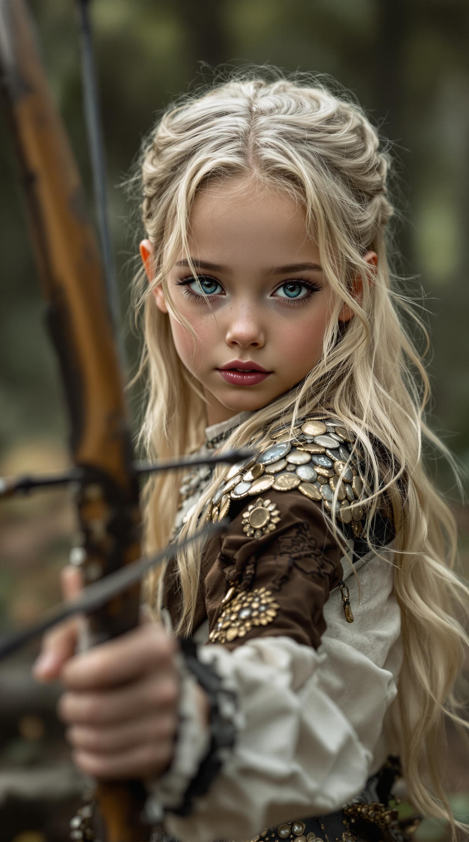 AI generated: a professional photo of a exceptionally of the most beautiful girl in the world, (age 8), Safiya (fu...