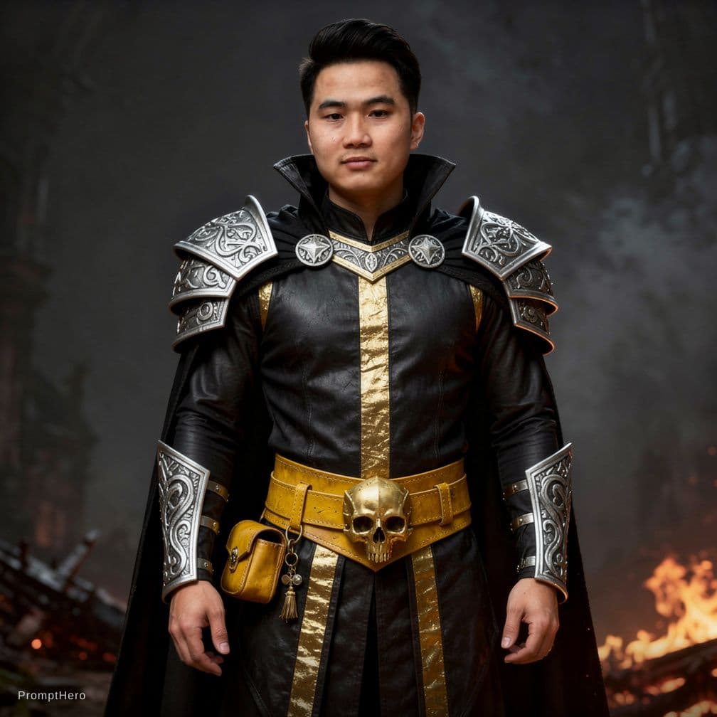 AI generated: Male Fire Mage Character

Appearance: Short, neatly trimmed hair, tall, face exactly as in the pictu...