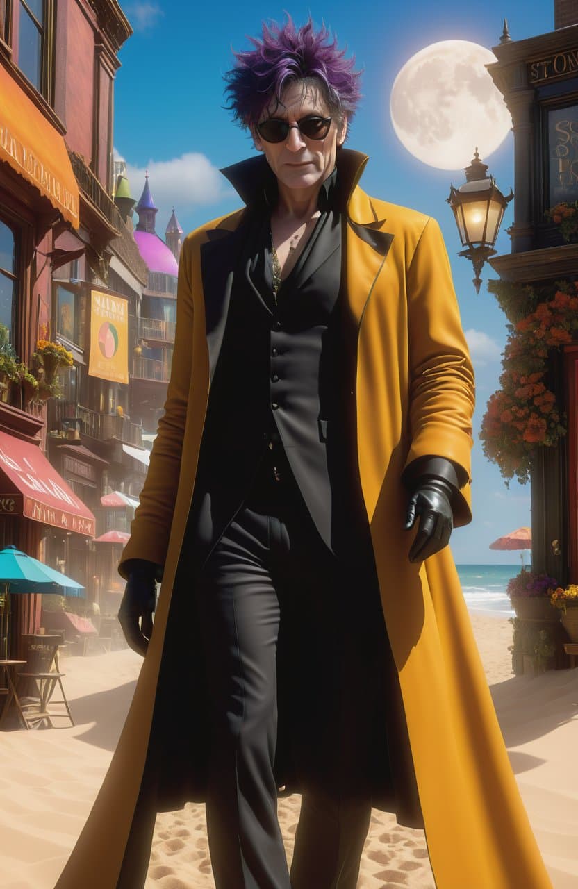 AI generated: sandman, dream, Morpheus, neil gaiman's the sandman, the dreaming, j h williams, hyper realistic, 4k...