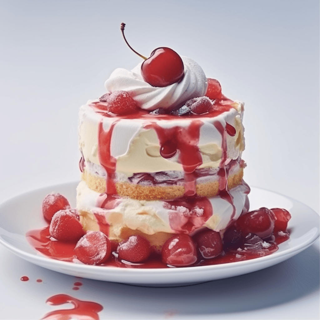 AI generated: creamcake with icecream, Watercolor, trending on artstation, sharp focus, studio photo, intricate de...