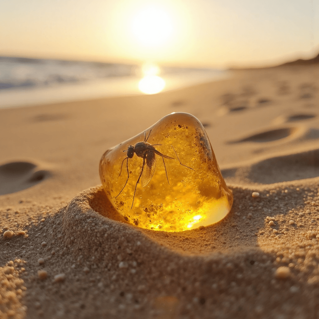 AI generated: cinematic macro shot, at the beach, pale yellow sand at the beach, wind picks up sand blowing across...