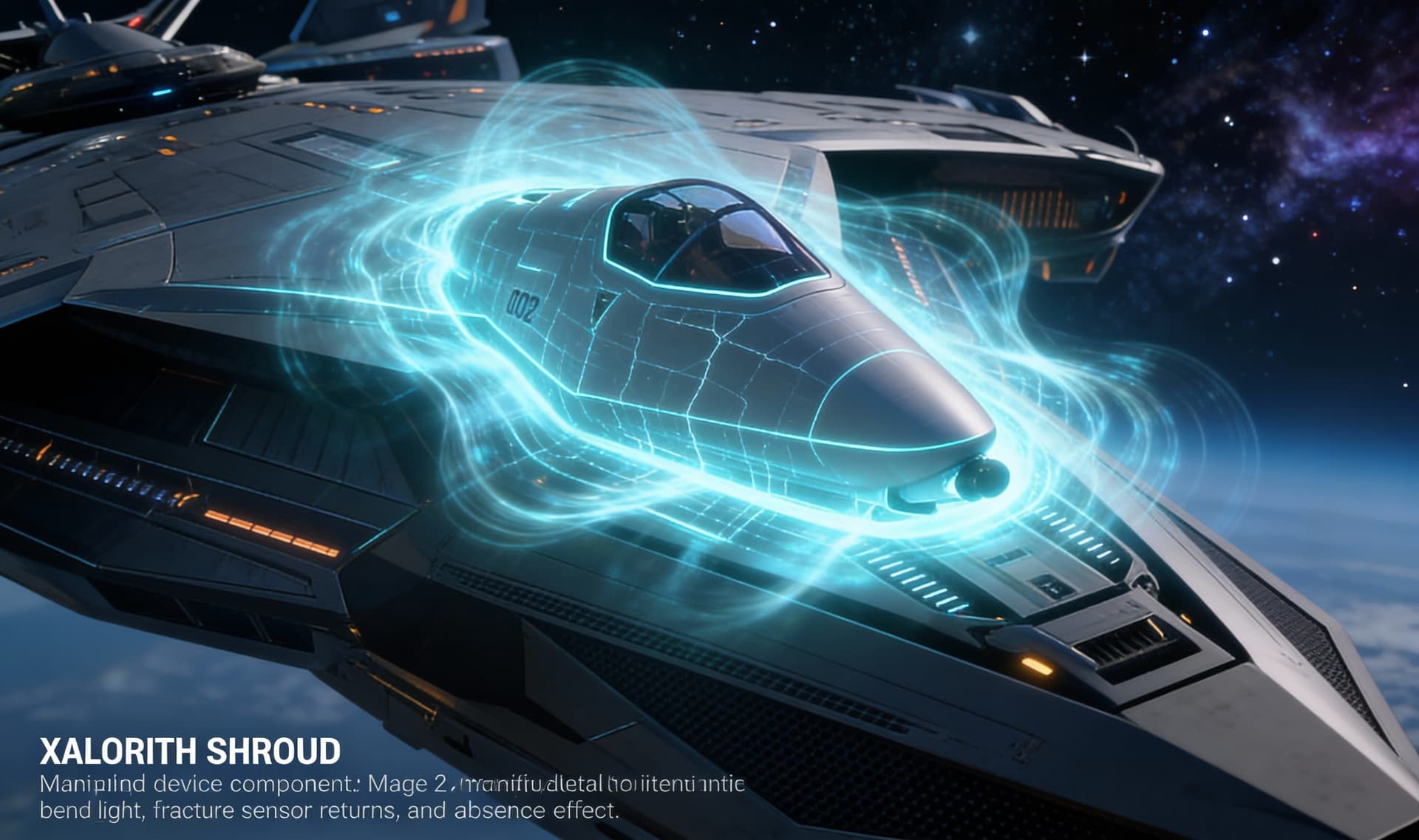 AI generated: There is no reference. Create a Sci-Fi Starship component and chamber that best describes the... 

S...