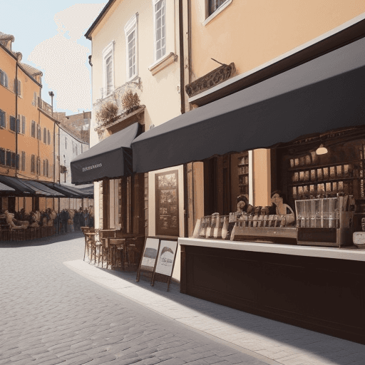 AI generated: i would like you to create me a logo for a coffee company with a picture of a nice coffee with nice ...