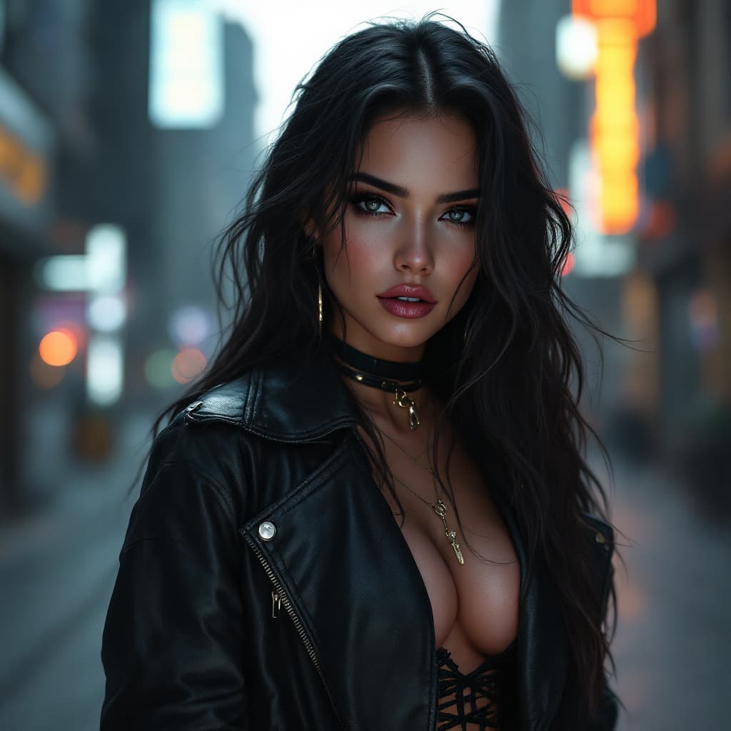 AI generated: https://s.mj.run/kPXAdpGT3PQ using this image draw up a latina chick that belongs to they cyberpunk ...