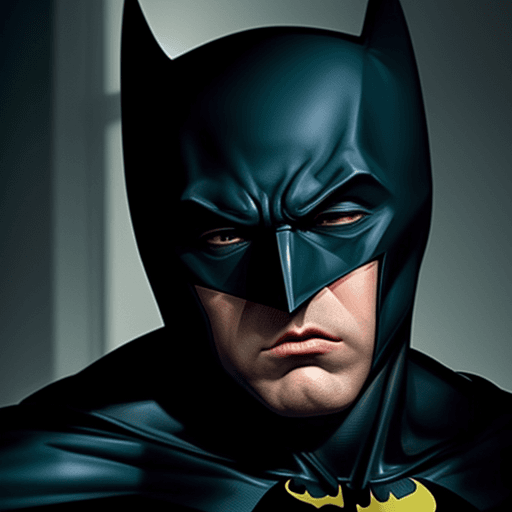AI generated: sleepy batman