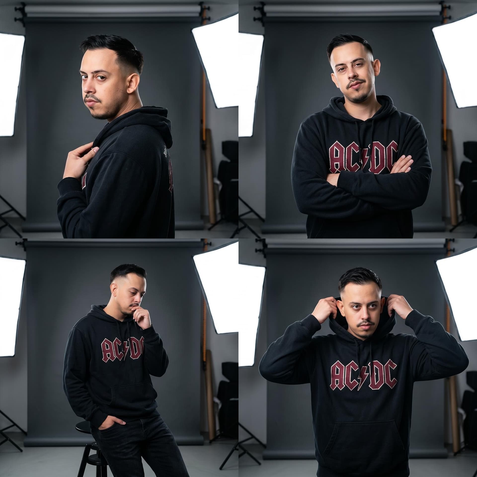 AI generated: make a photoshooting with pose