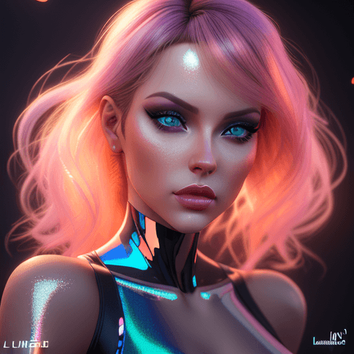 AI generated: stunning fiminine body, commercial image, lucinda lafleur | holographic photography shoots, in the s...