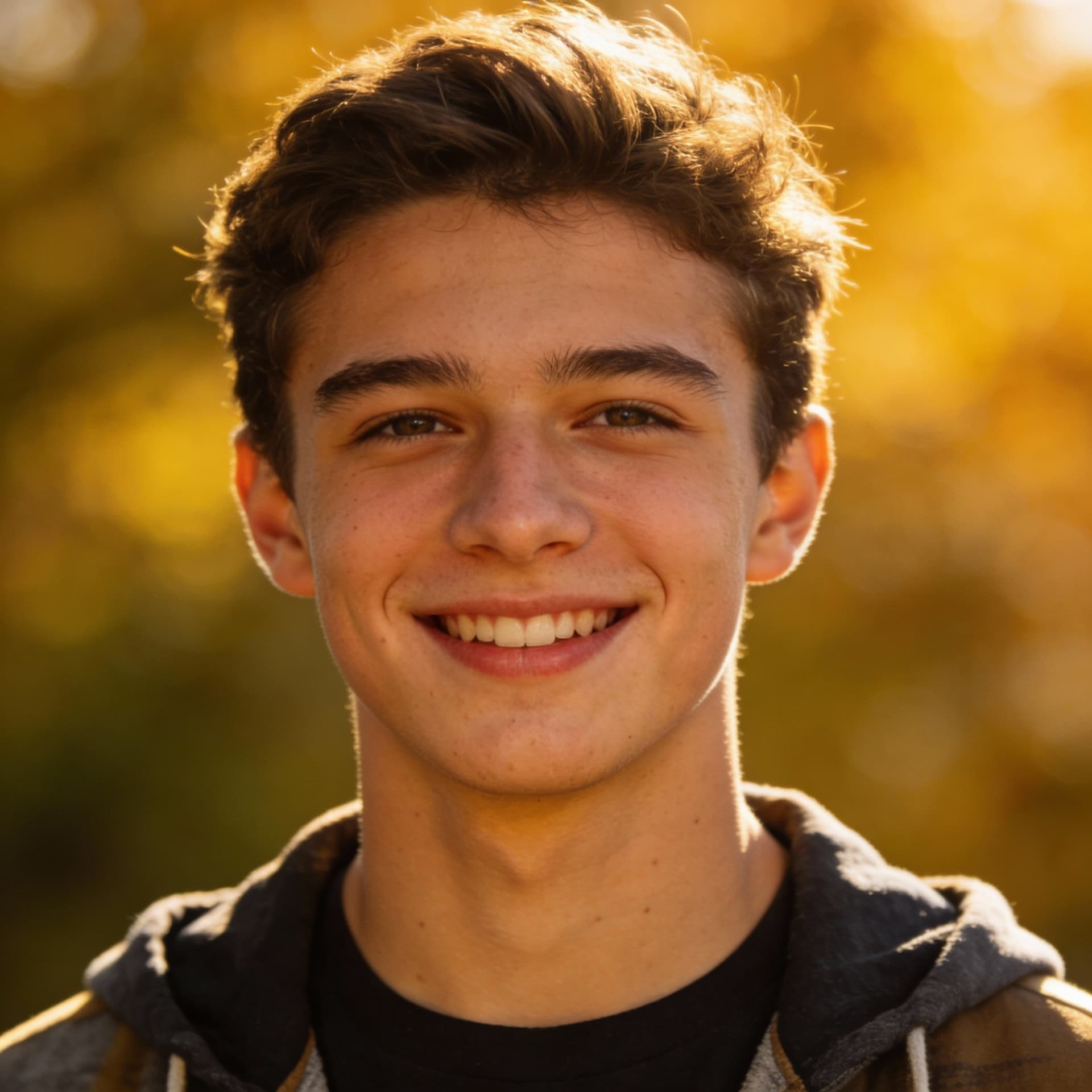 AI generated: 18 year handsome young man good face expression keep 100% same face and personality 

