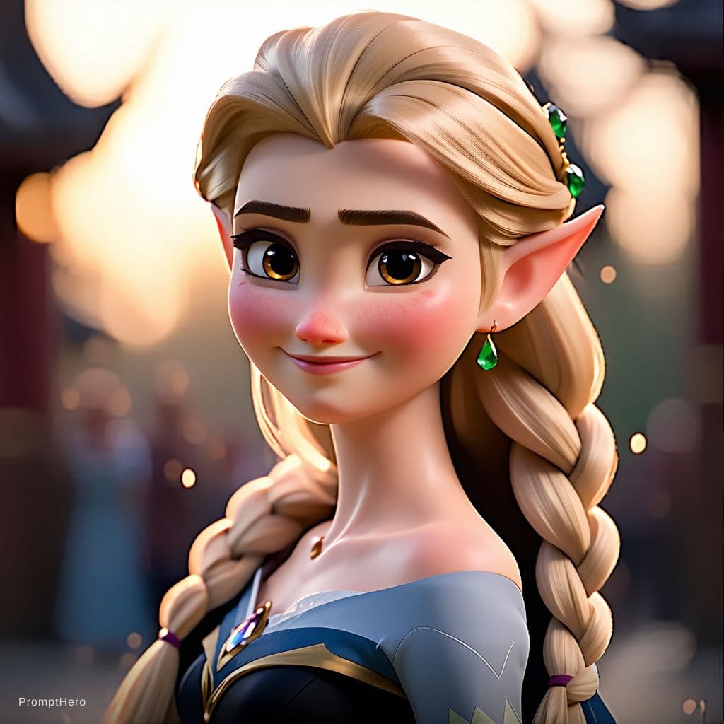 AI generated: princess, indonesian face girl, blushing nude elf girl, full body pose, extremely detailed, nude, la...