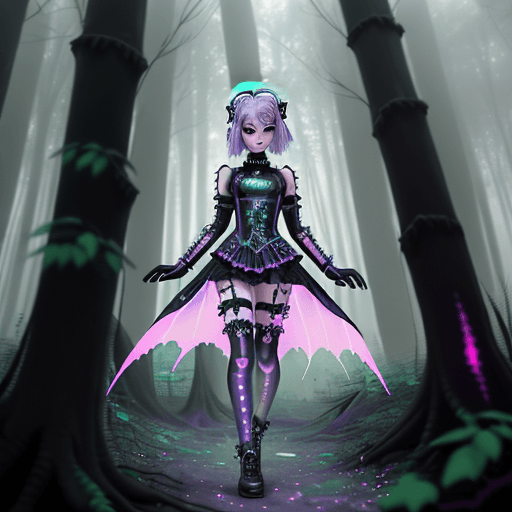 AI generated: pastel goth, (((masterpiece, best_quality, ultra-detailed, immaculate: 1.3))), epic, illustration, 1...