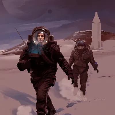 AI generated video: alien planet