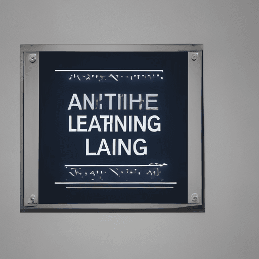 AI generated: Image of a sign with "Deep learning" text on it

