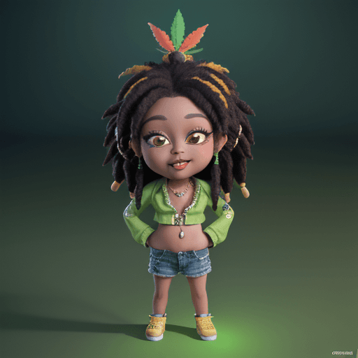 AI generated: Ganja mascot , ganja ,  cannabisplant mascot , Chibby style , Chibbi cannabis , bud , cannabisbud , ...