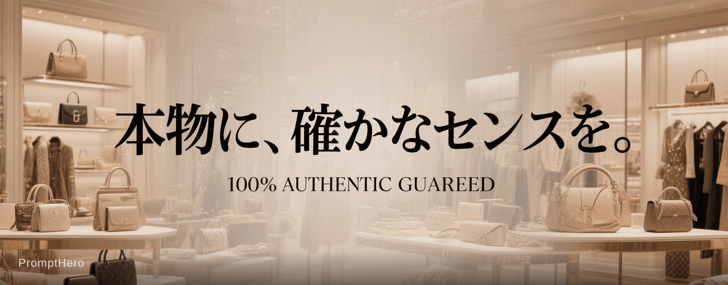 AI generated: Create a wide luxury banner (aspect ratio 4.5:1) for a high-end fashion select shop profile header.
...