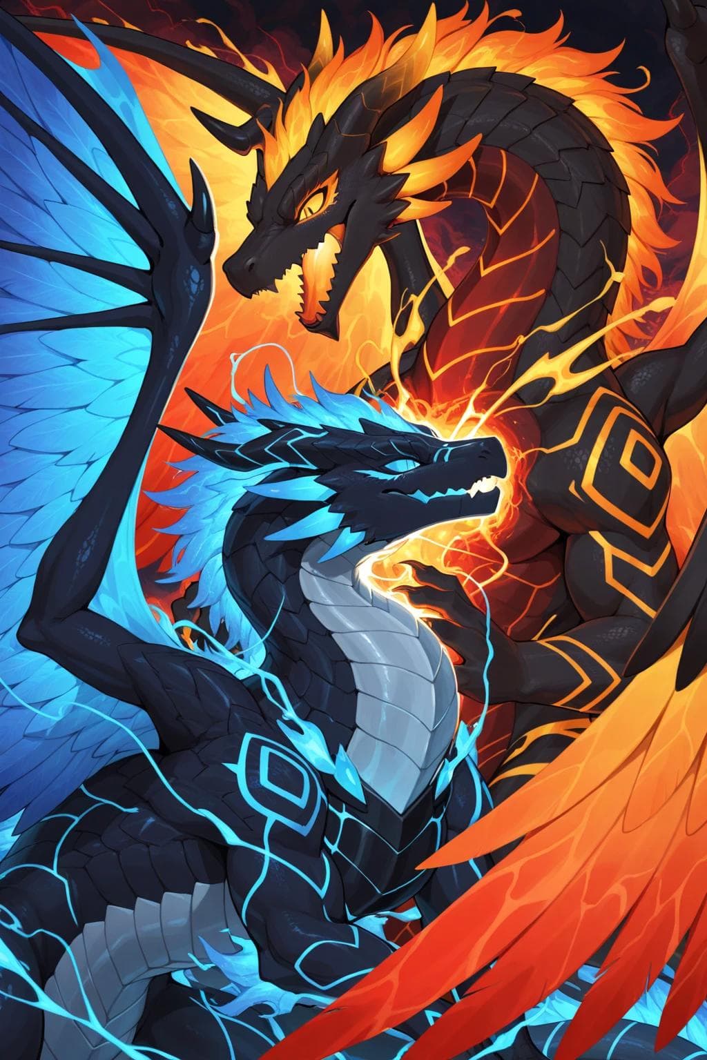 Azure & Crimson Mix