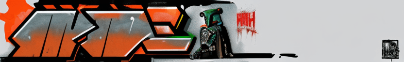 AI generated: star wars boba fett by chris phu 1, in the style of graffiti-influenced style, cartoonish humor, sil...