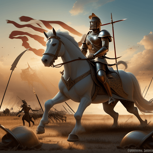 AI generated: Visualize the dramatic canvas of the Trojan War under a cruel sun that glints off swords and spears....
