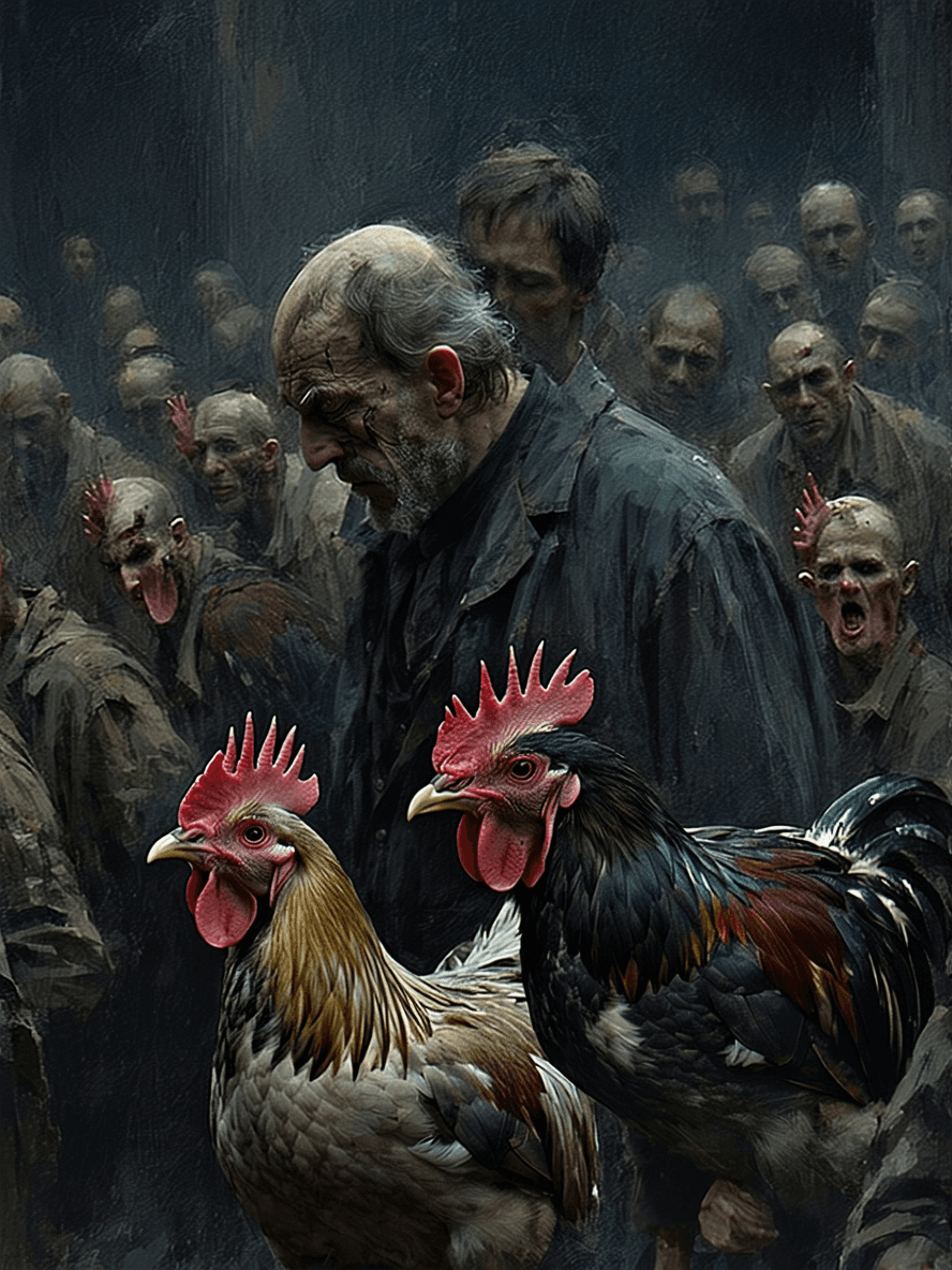 AI generated: There is but one message for the earth, Young men with fallen chests and old men’s breath, dripping ...