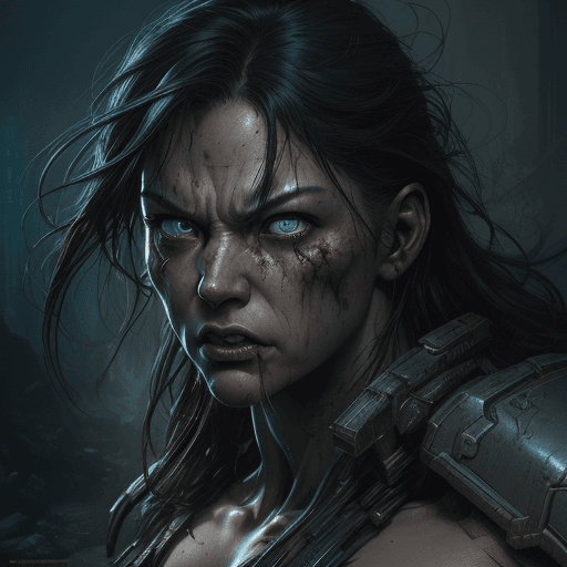 AI generated: art by Jim lee and greg rutkowski, angry human mutant, highly detailed face, beautiful eyes, extreme...