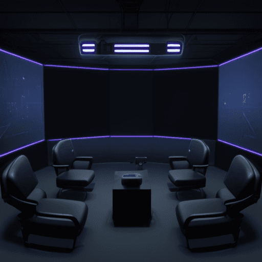 AI generated: an immersive looking VR set