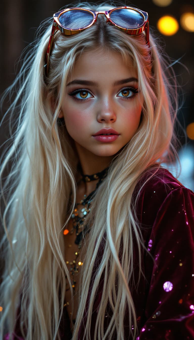 AI generated: a professional photo of a exceptionally of the most beautiful American girl in the world, (age 8), (...