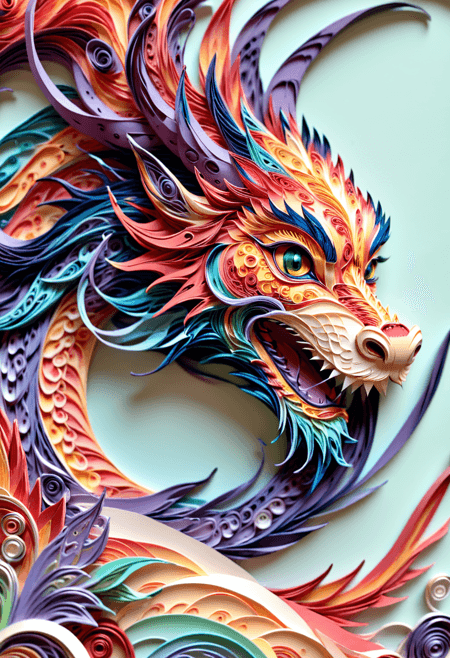 Paper Quilling And Layering Style - [Flux/SDXL/SD1.5]