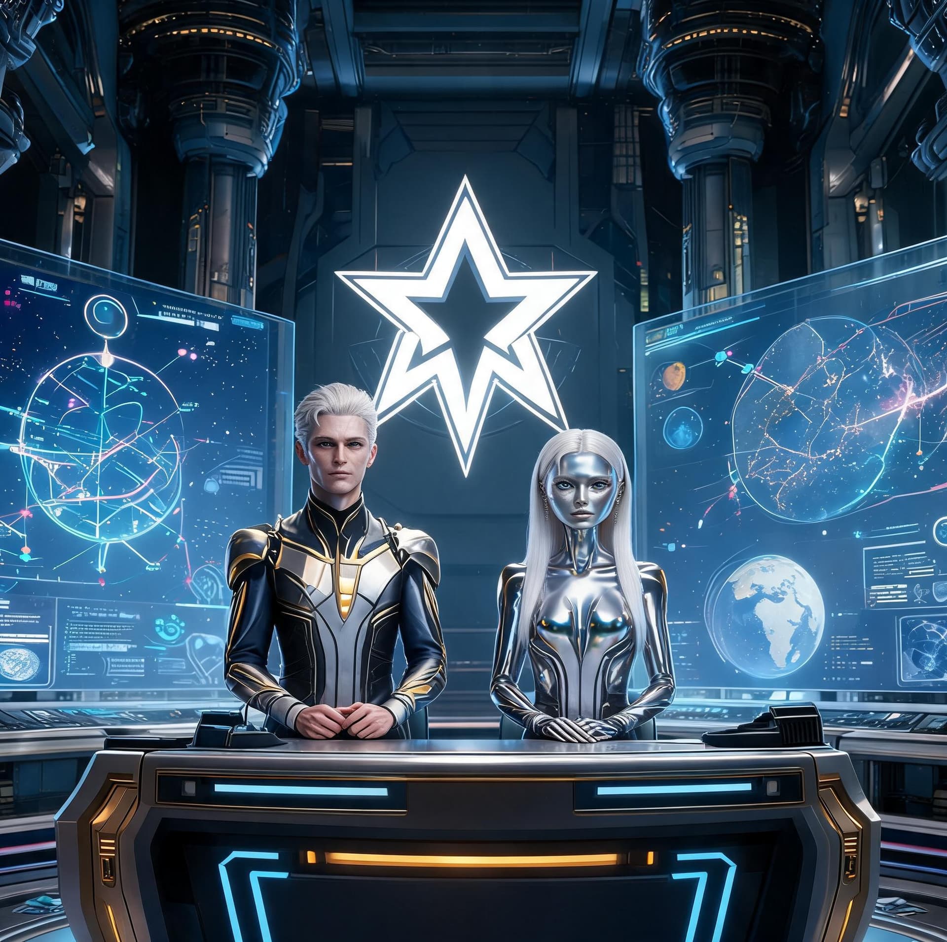 AI generated: The primary broadcast center of Vault 88, the central communications hub of the

              Astra...
