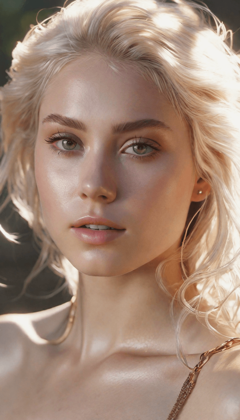 AI generated: Blond hair, Big scar on face, ultra-detailed face, 24k, soft natural light, 85mm, sunshine on her fa...