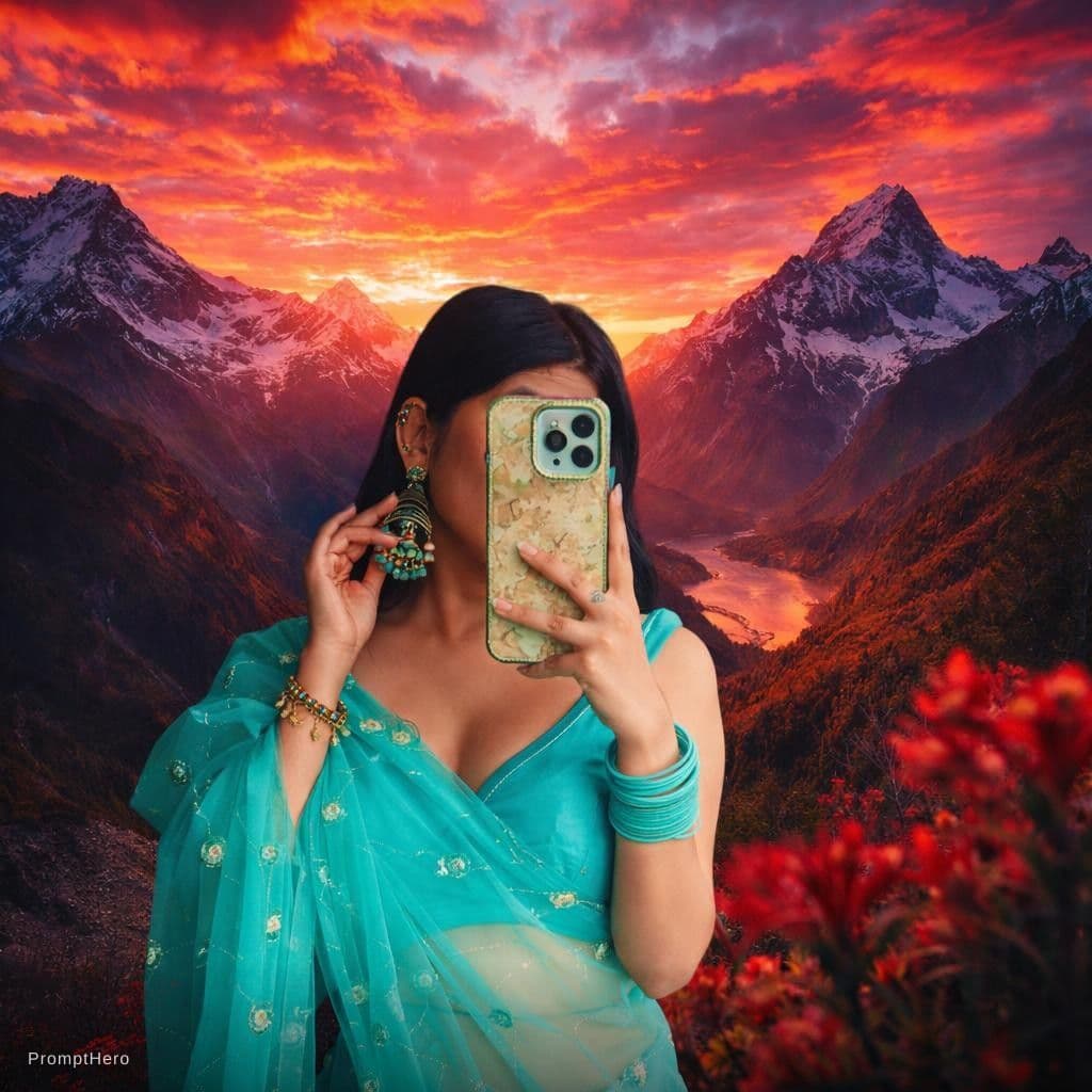 AI generated: A bold and romantic mountain picture 