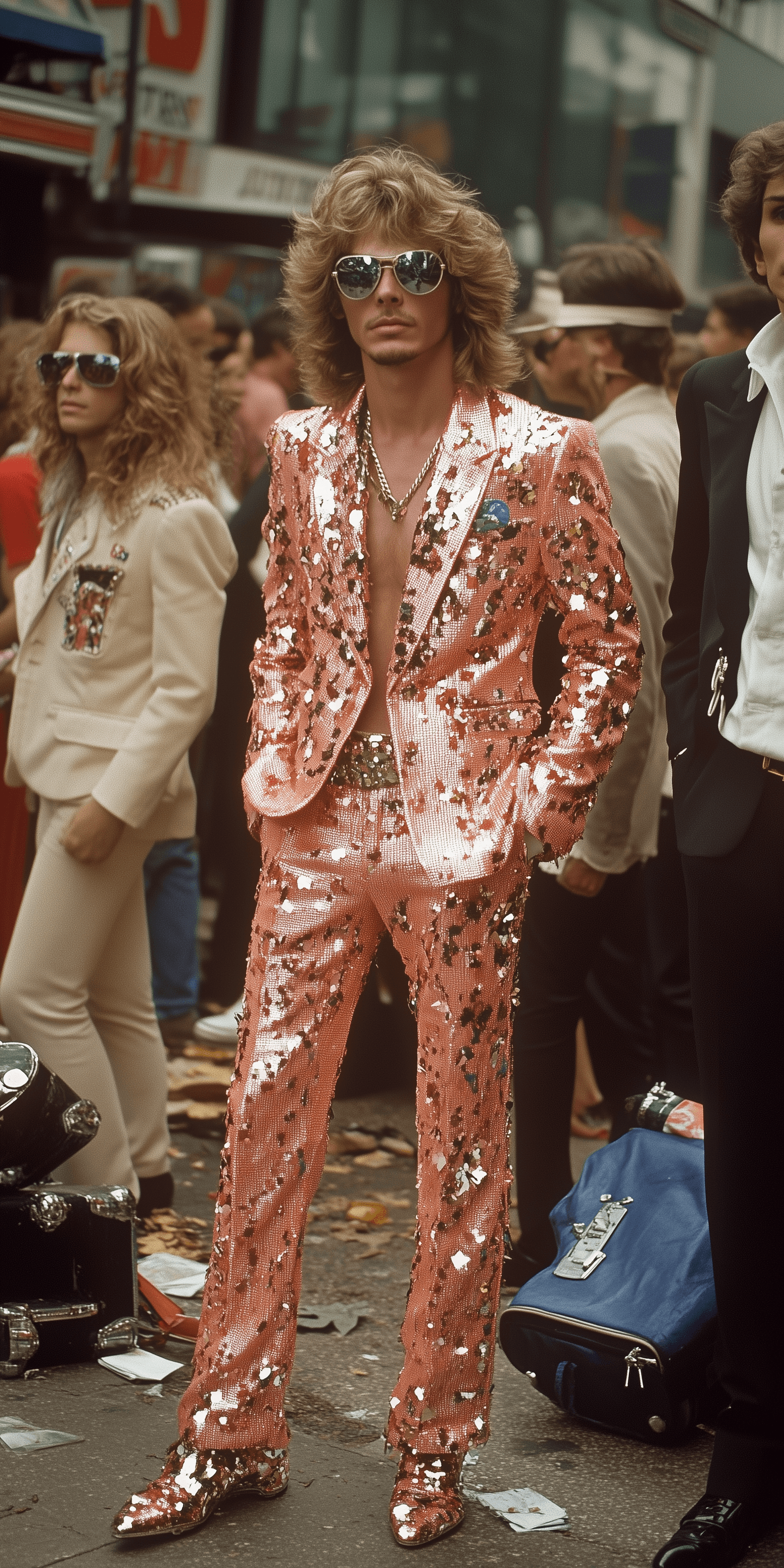 AI generated: 1980s Classic Disco Style Reborn --chaos 5 --ar 1:2
