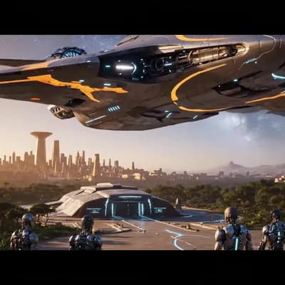 AI generated video: A vast golden Abydos Egypt City in the back of rich thick lush beautiful jungle  thrives with rivers...