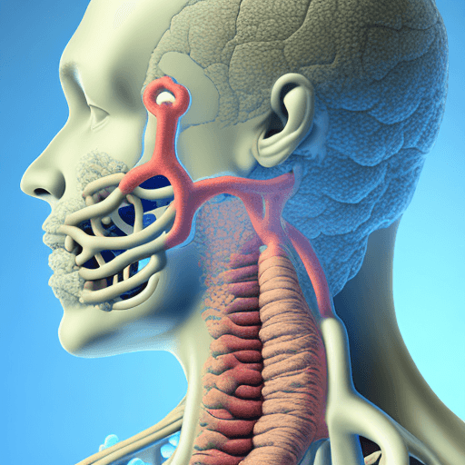 AI generated: Academic image, bust of a human with intubated lungs surrounded by microorganisms, representing the ...